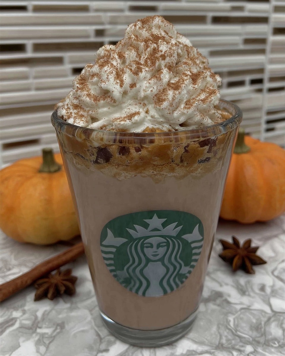 Pumpkin Spice Latte 9 Latte with pumpkin muffin on rustic plate