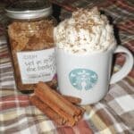 Pumpkin Spice Latte 7 Pumpkin spice latte in glass mug with whipped cream
