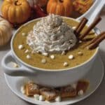 Pumpkin Spice Latte Recipe 7 Slow cooker pumpkin spice latte topped with whipped cream