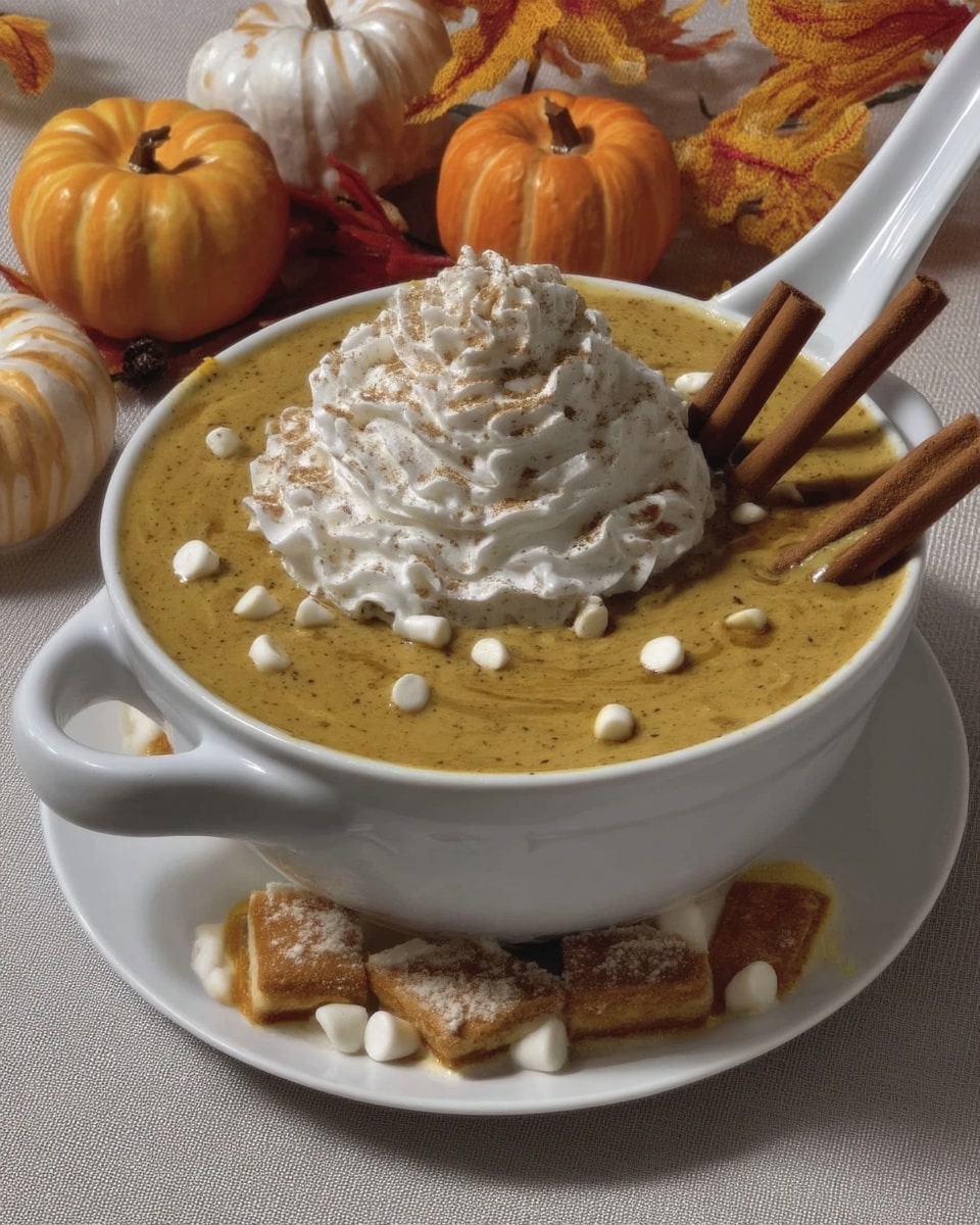 Slow cooker pumpkin spice latte topped with whipped cream