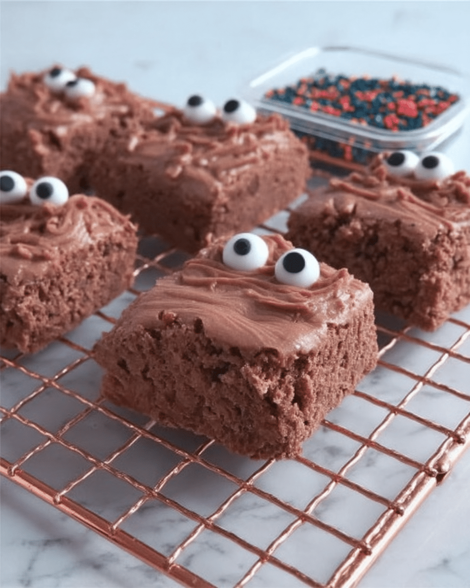 Halloween Monster Chocolate Cake Brownies 9 Cooling Halloween Monster Chocolate Cake Brownies
