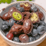 Dark Chocolate Covered Blueberries 7 Ingredients for dark chocolate covered blueberries: fresh blueberries, dark chocolate chips, and coconut oil.