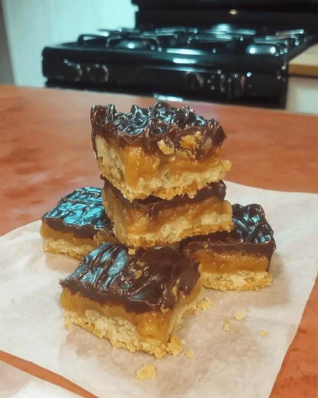 Easy Vegan Salted Caramel Slice 8 Ingredients for Easy Vegan Salted Caramel Slice arranged on a table.