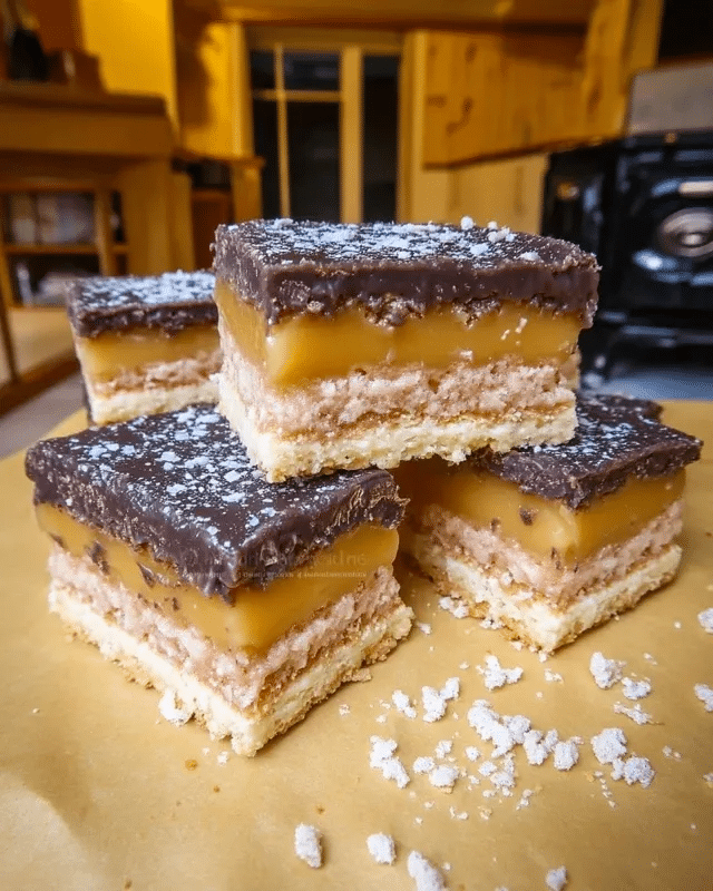 Easy Vegan Salted Caramel Slice 10 Easy Vegan Salted Caramel Slice served with fresh berries and a scoop of vanilla ice cream.