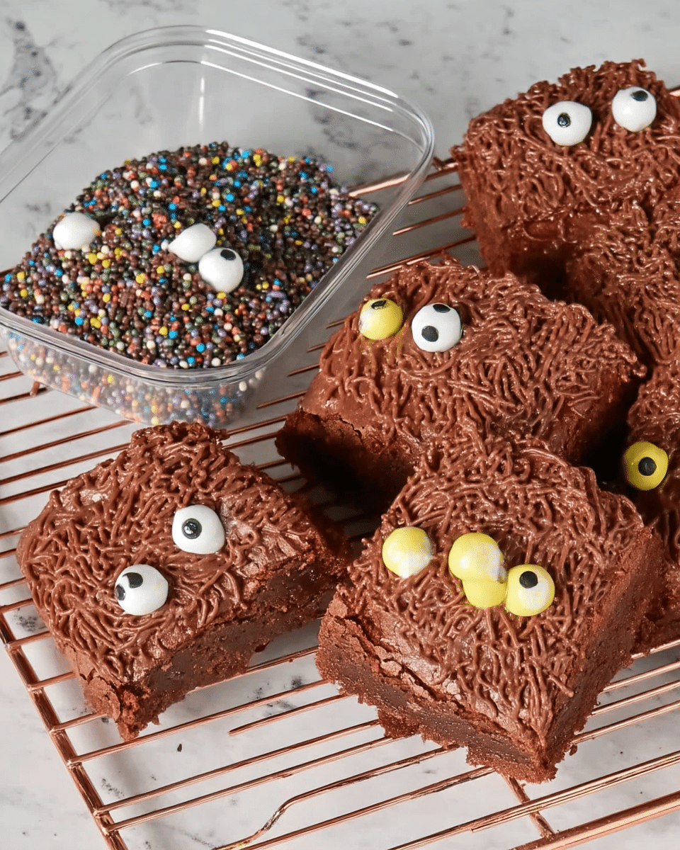 Halloween Monster Chocolate Cake Brownies 8 Ingredients for Halloween Monster Chocolate Cake Brownies