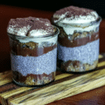 An array of ingredients used to make Tiramisu Chia Pudding.
