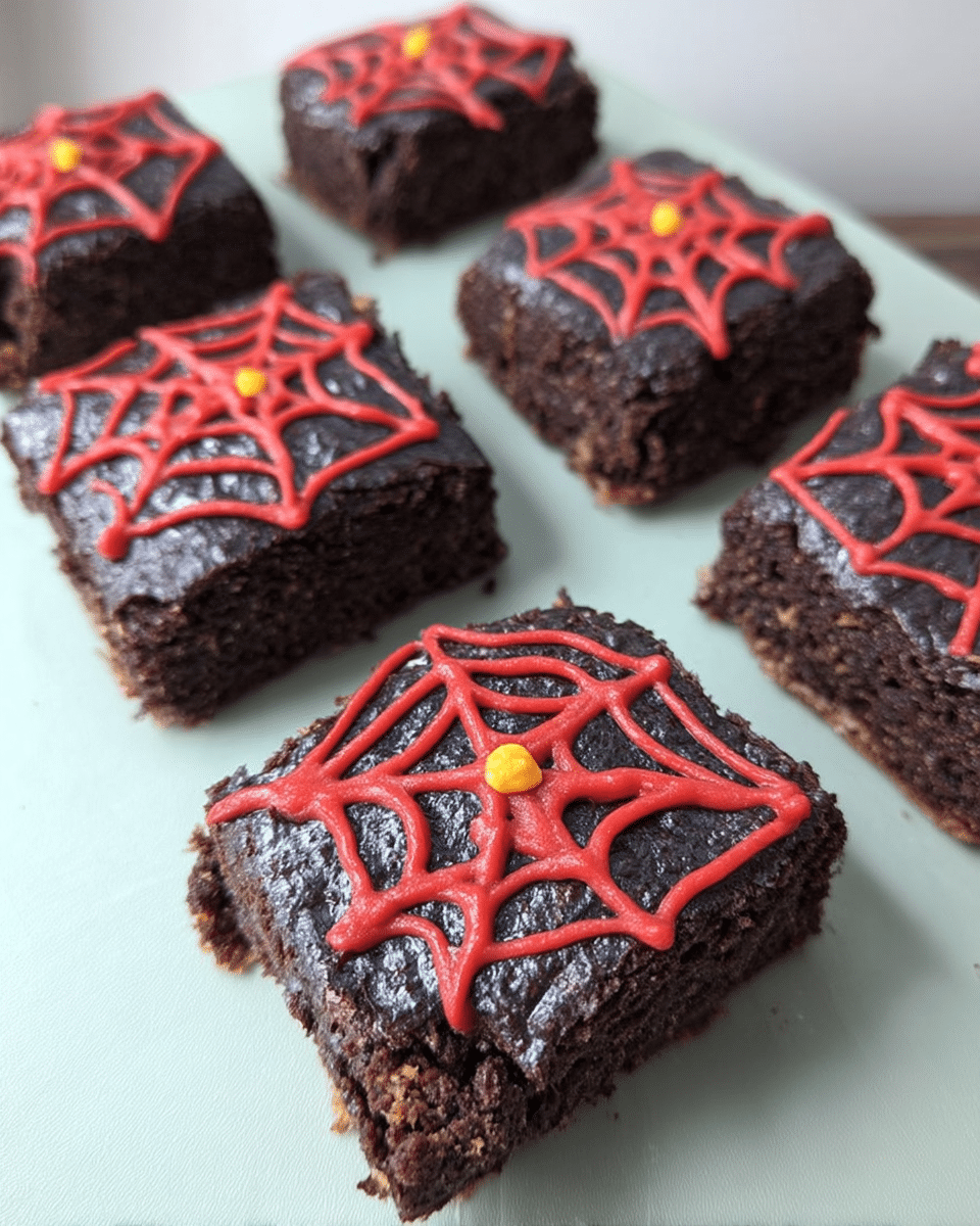 Spiderweb Brownies 10 Serving suggestions for Spiderweb Brownies