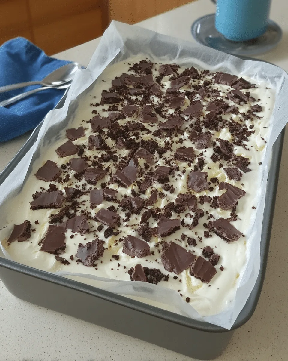 White Chocolate Halloween Oreo Bark on a parchment-lined baking sheet.