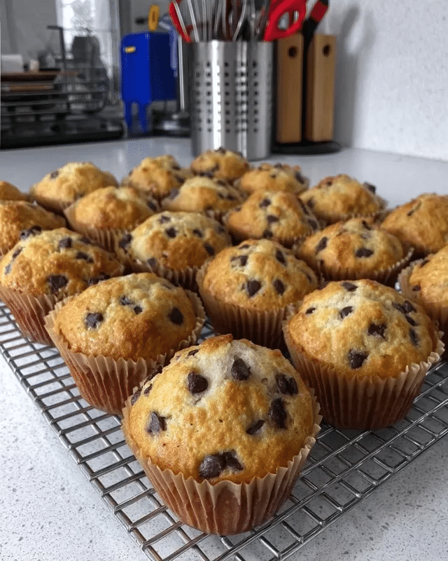 Paleo Pumpkin Chocolate Chip Muffins 8 Ingredients for paleo pumpkin chocolate chip muffins arranged on a table, including almond flour, coconut flour, pumpkin puree, eggs, and chocolate chips.